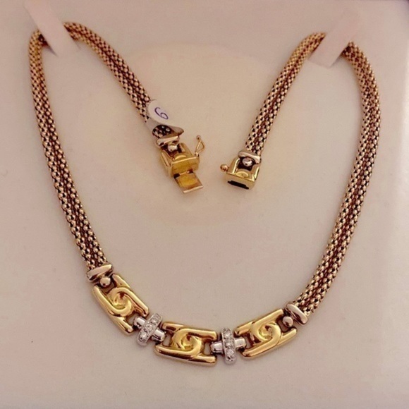 - Gold beautiful Necklace very elegant 14k Italian gold catalog design - Picture 2 of 13